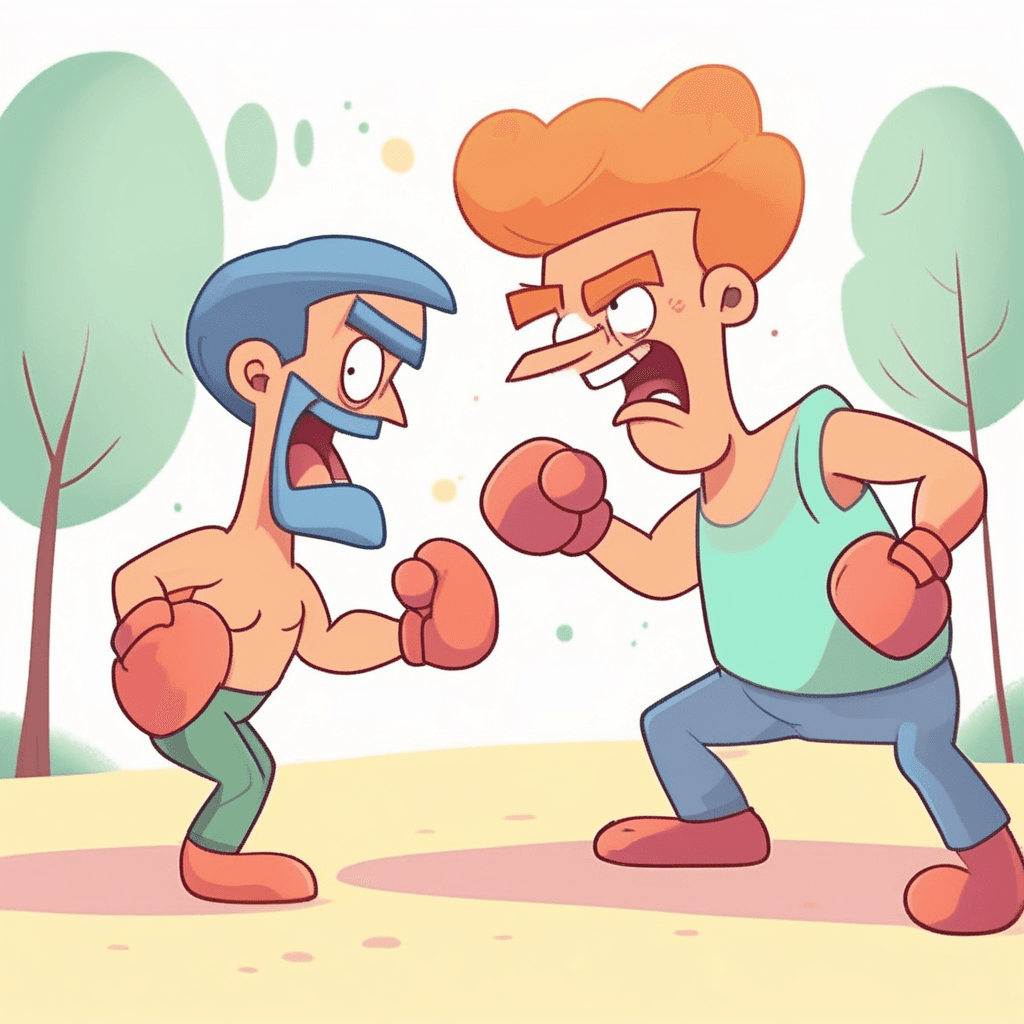 Having a tendency to argue or fight frequently with others. Characterized by being contentious and prone to disputes.