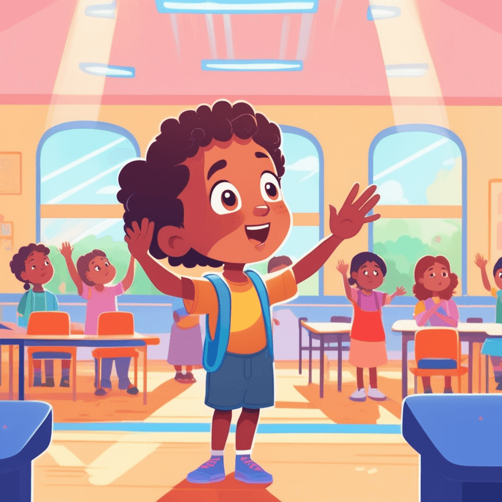 A question raised by a curious student in a welcoming classroom