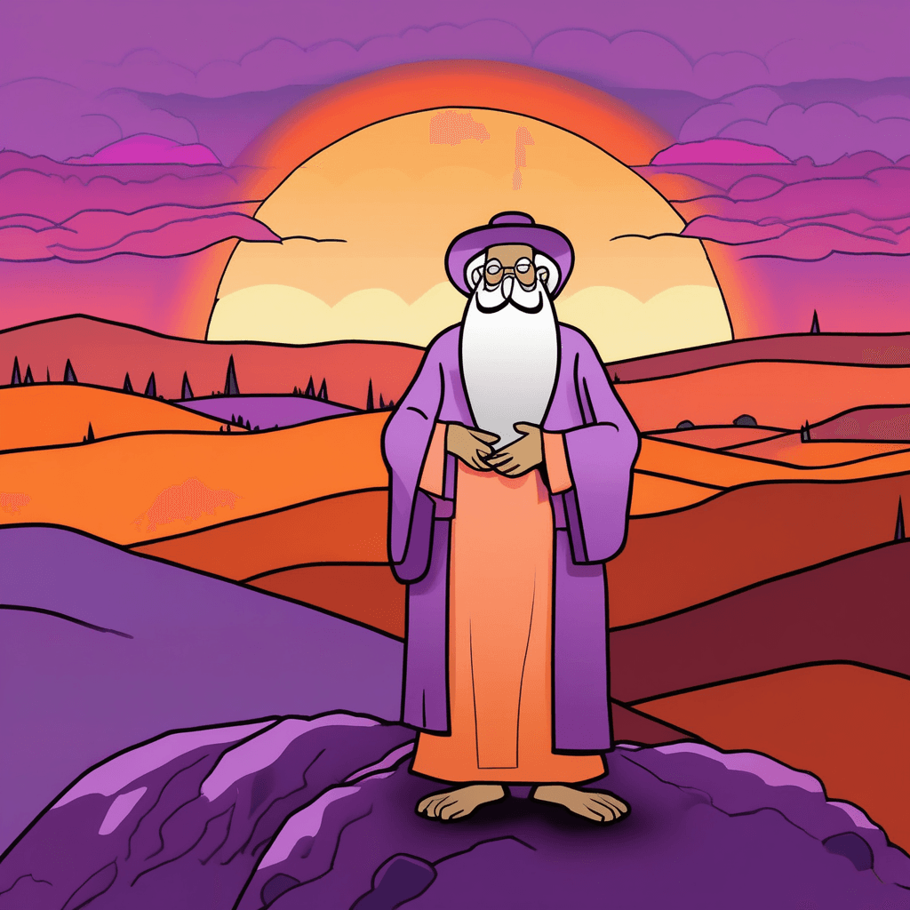 The rabbi's eye meets the sky!
