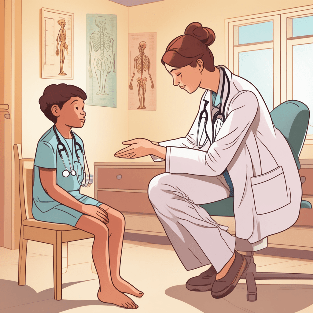 Vitamin D deficiency causing bone deformity