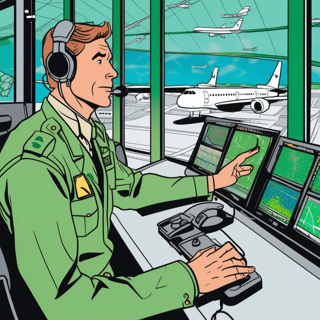 Tracking aircraft with radar system