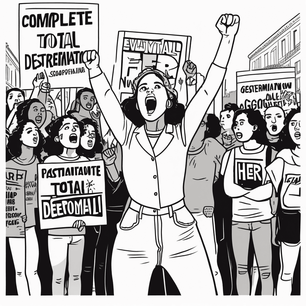 Demanding complete political and social reform