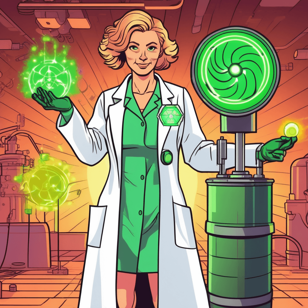 Atomic nuclei emitting dangerous radiation