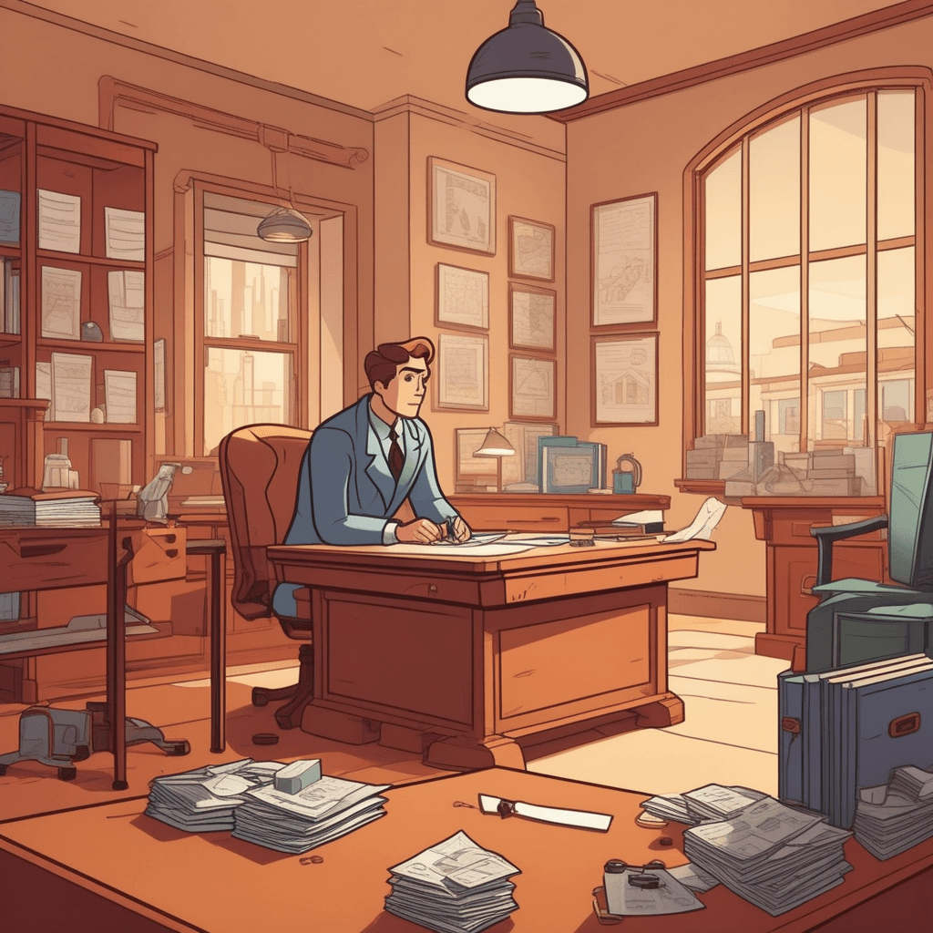 a detective sits at a desk carefully examining clues and connecting evidence with string on a large board. She methodically moves from one piece of evidence to another, tracing logical connections. Each clue leads her to draw a new line connecting facts together in a systematic pattern. The evidence board shows a clear progression from scattered information to organized conclusions. Her assistant watches as the detective builds the logical chain step by step. Other detectives gather around to observe the methodical problem-solving process. the process of exact thinking and logical reasoning to solve a complex case