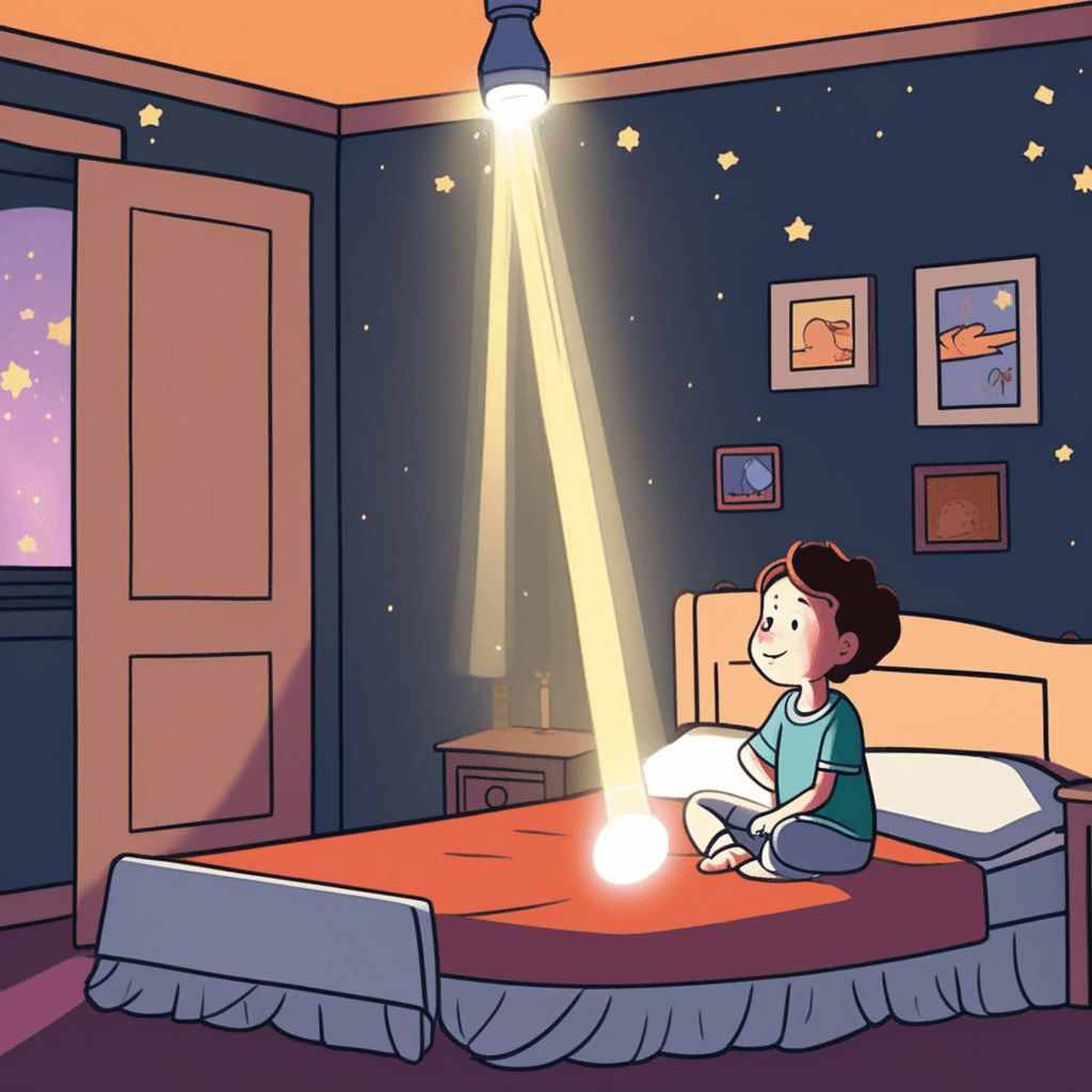 Narrow beam of light