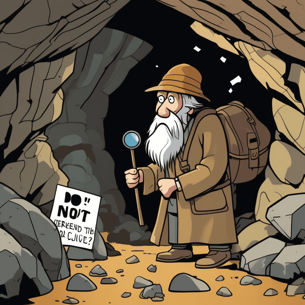 RE-examining CLUES alone — the reclusive detective avoids all people!