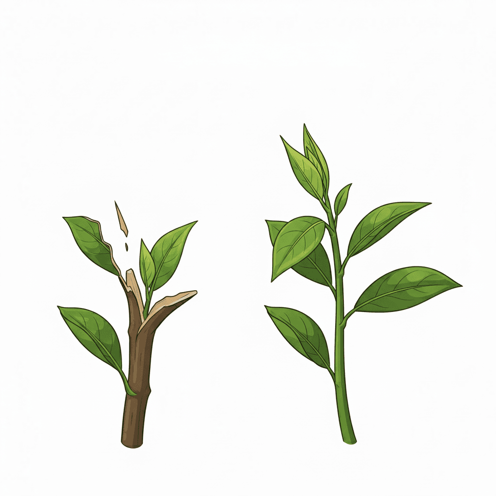 to grow again or make something grow again