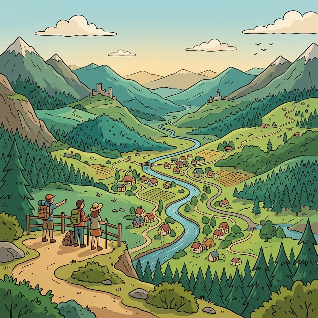 The region is famous for its beautiful mountains.