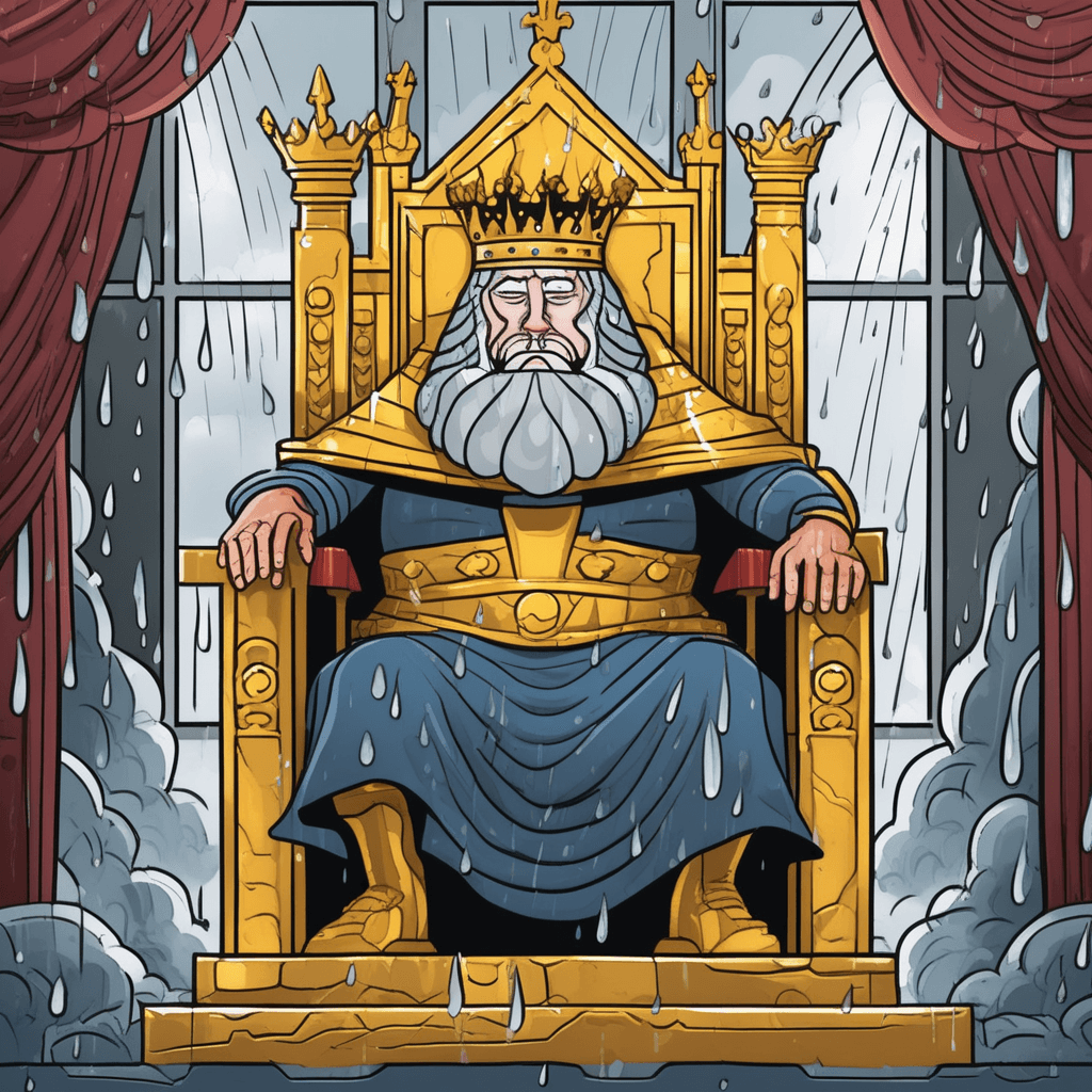 Through his reign comes the rain and pain.