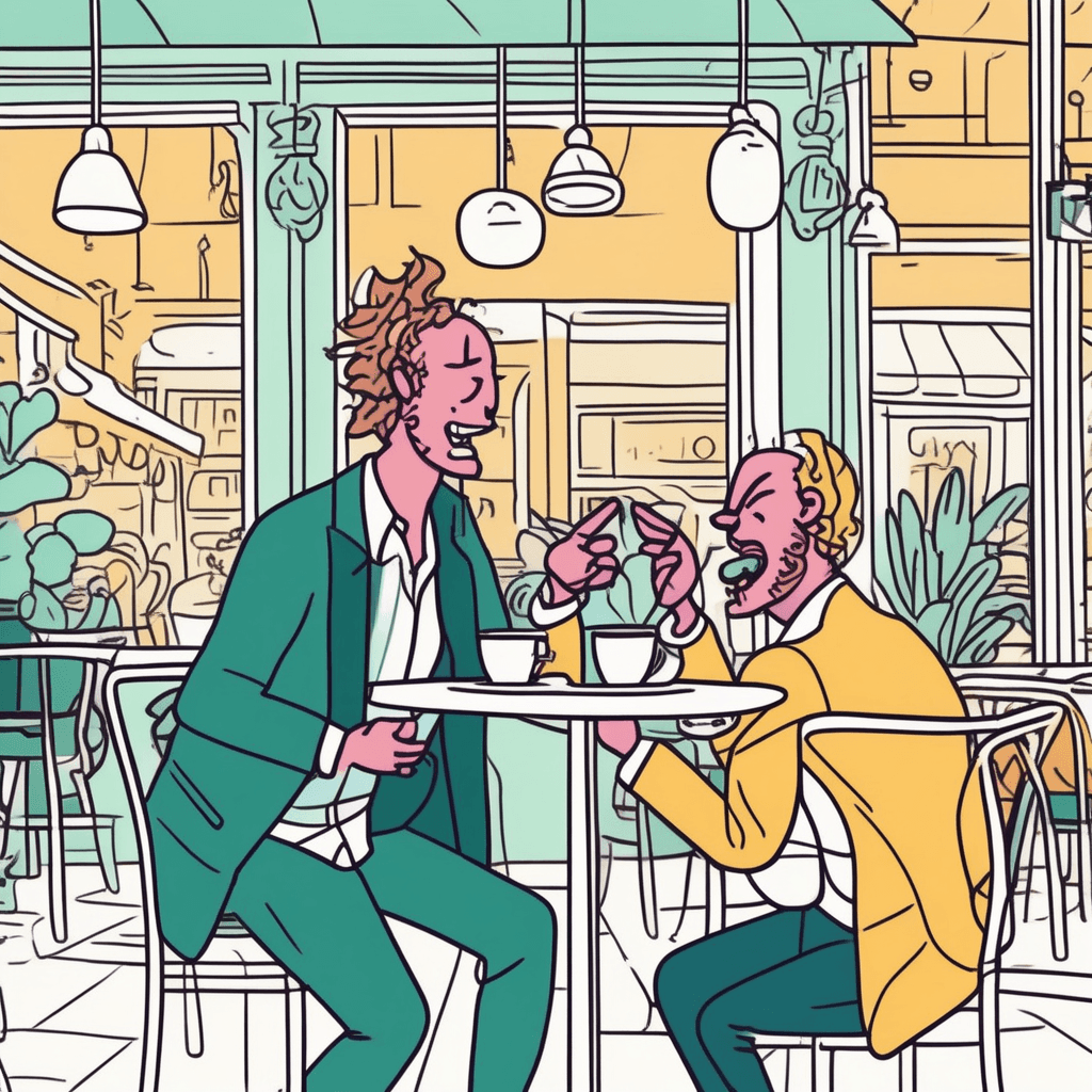 Sharp repartee at the café cuts through every cliché!
