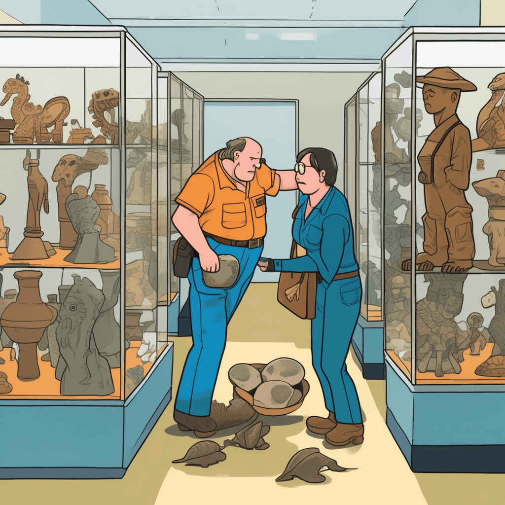Items placed respectively, visitors move collectively, guards watch selectively!