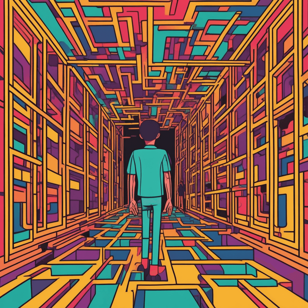 Trapped in endless mirrors, feeling helpless and restless!
