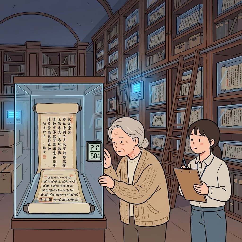 The library's climate control ensures the retention of ancient manuscripts for centuries.
