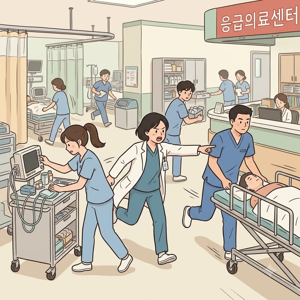 “Right away — don't delay!” the doctor told the nurse when the emergency patient arrived.