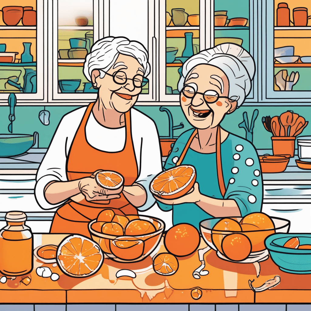 Find the treasures in the rind, with help from grandma so kind!