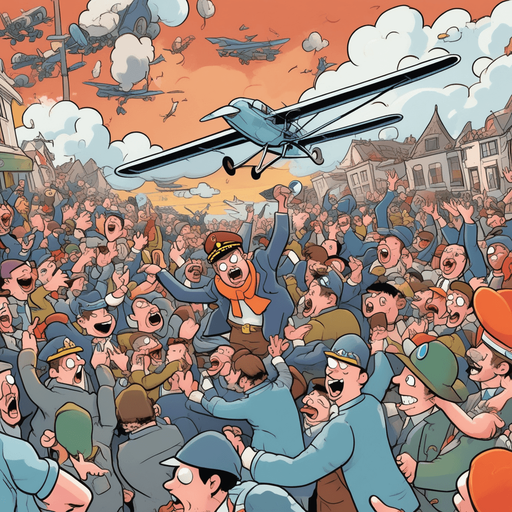 The pilot's flight turns the riot quiet.
