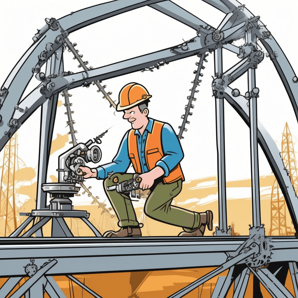 The rivet holds tight while the cricket balances on the pivot!