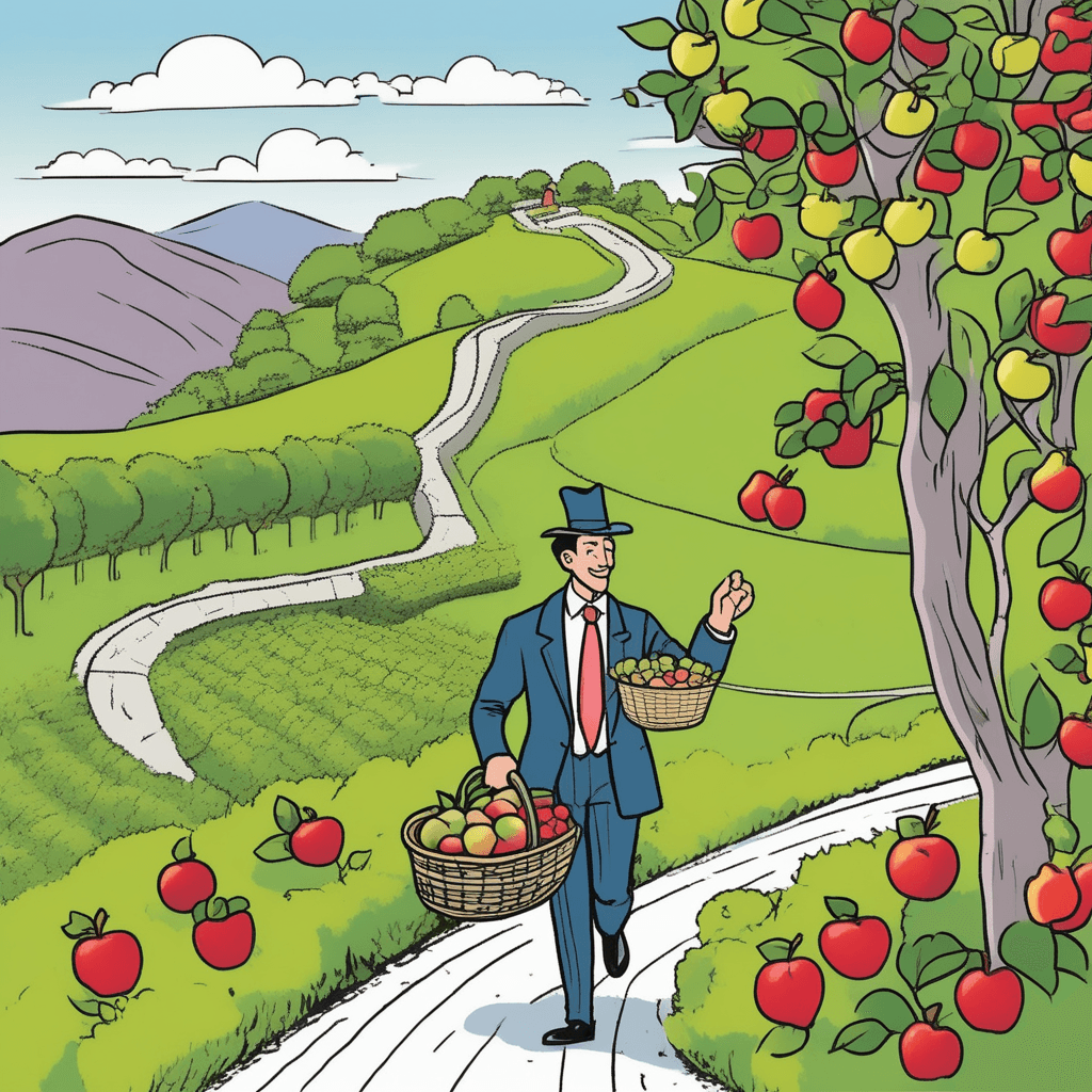 Follow the fruit route in your finest suit!