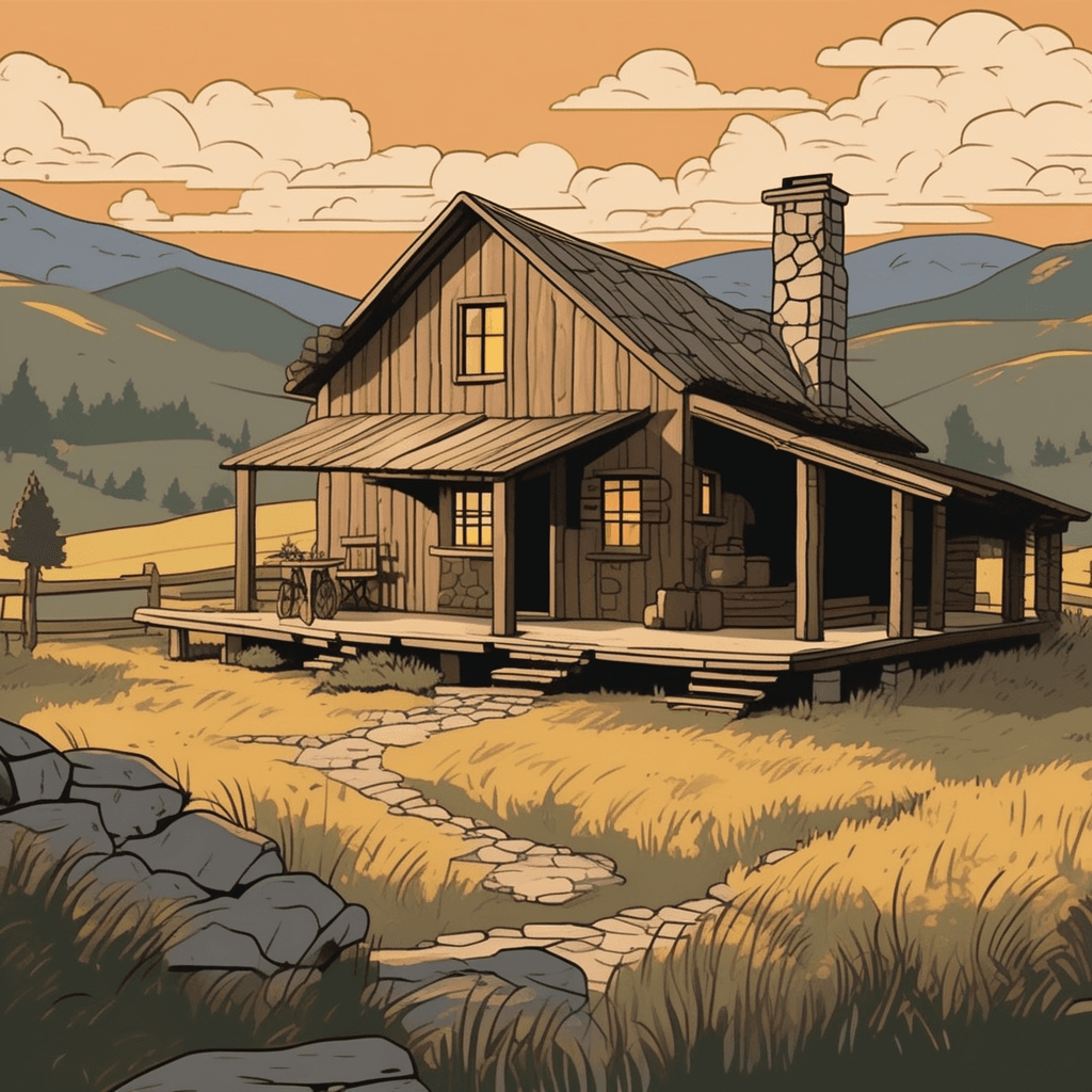 The rustic cottage holds a harvest of pastoral peace — where weathered beauty and simple earth speak louder than words