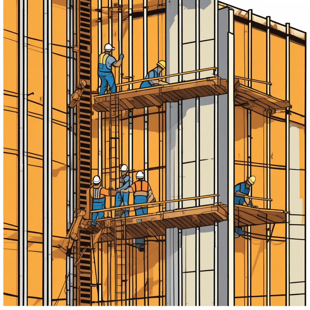 Temporary construction support structure