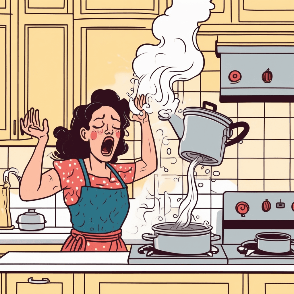 Burned by hot water