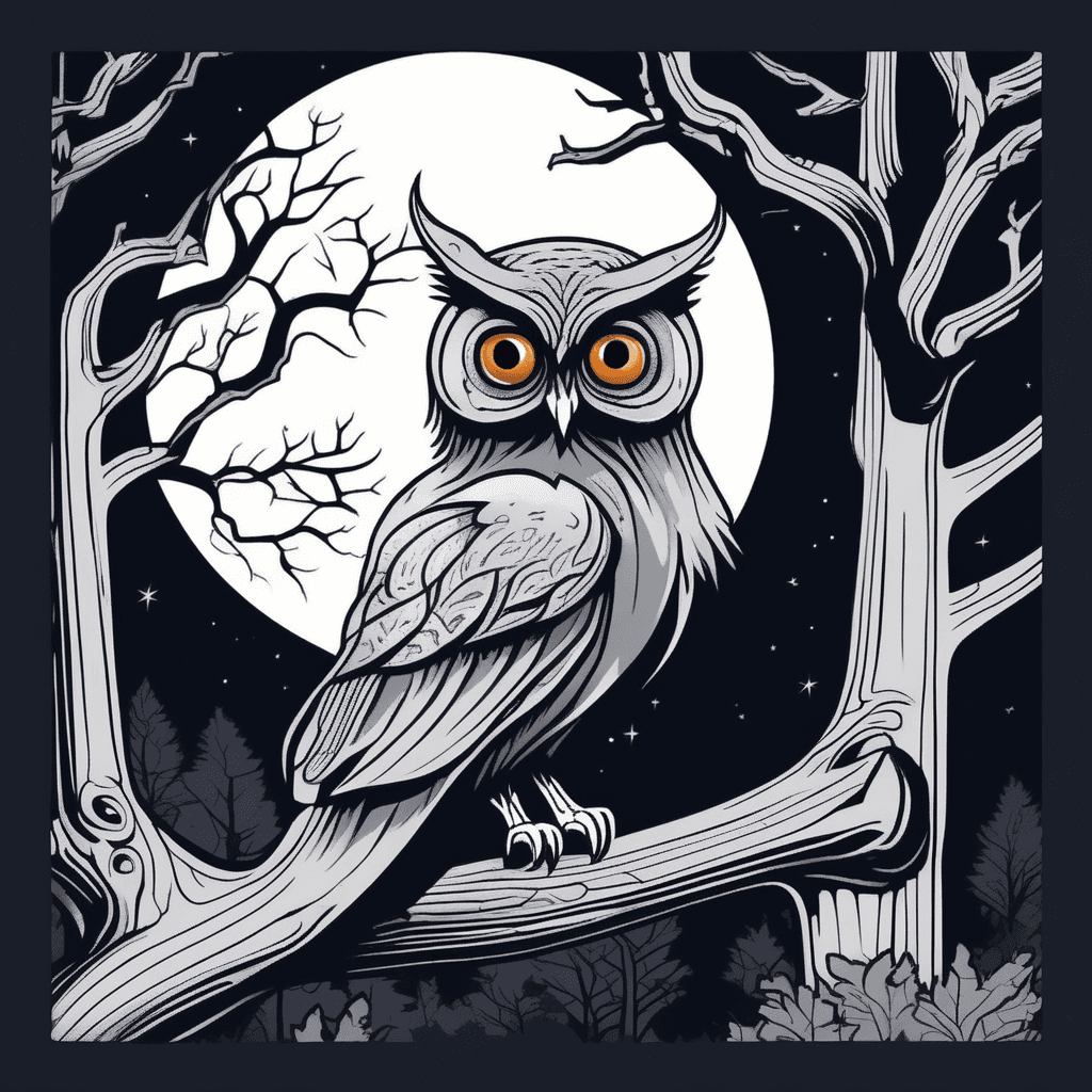 The owl will scowl as the fox begins to prowl