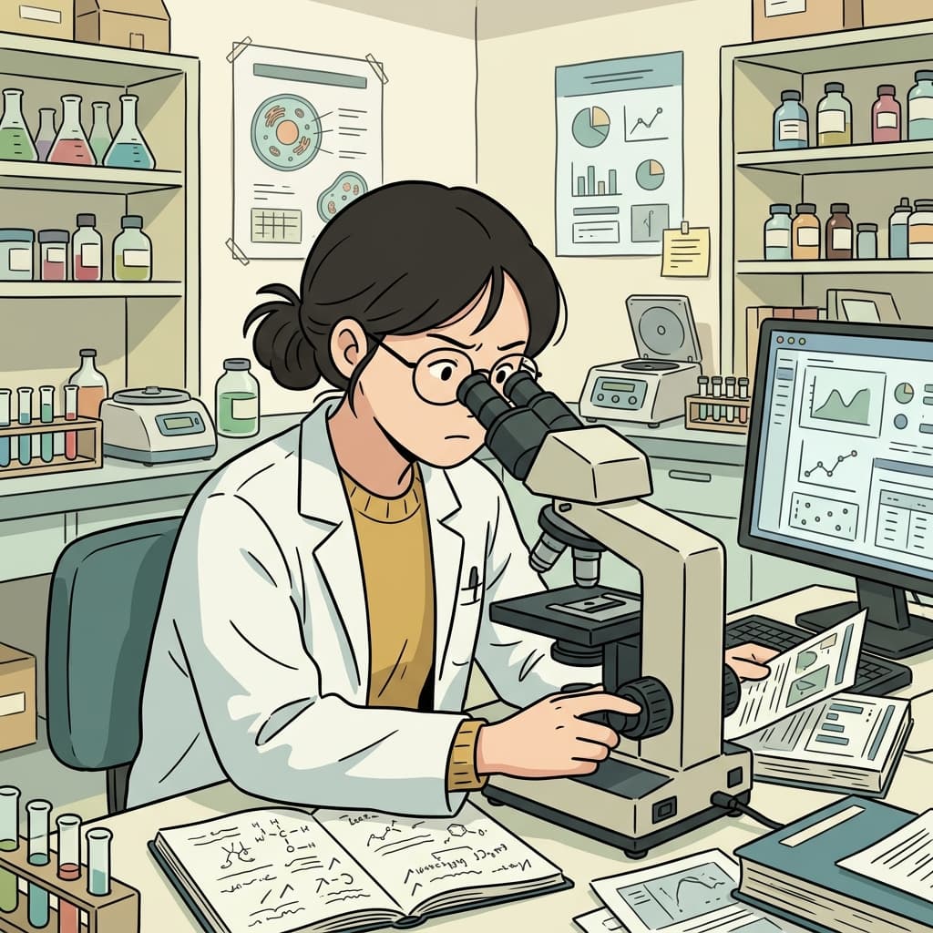 The scientist examined the sample under close scrutiny before publishing the results.