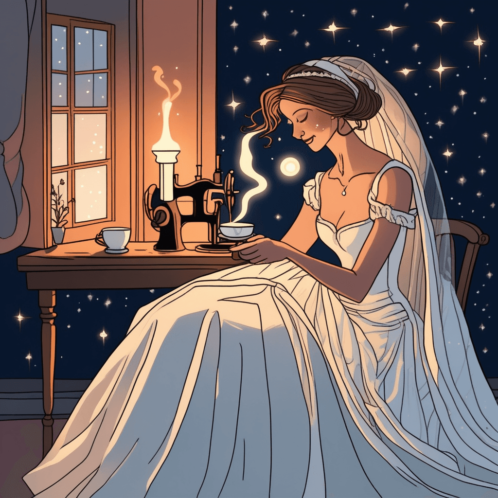 Every seam holds a dream, warmed by gentle steam