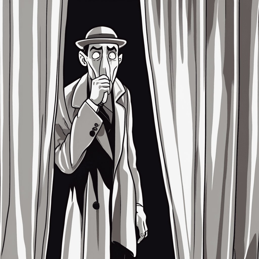 Se-cret whispered behind curtains — hidden from all!