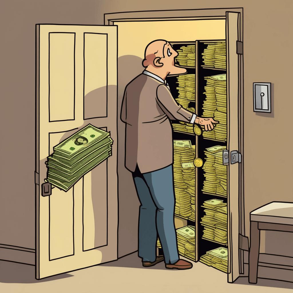 Security deposit safely stored in the closet!