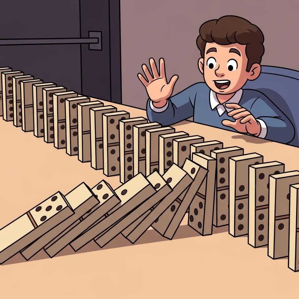 Serial steps make the plan material — each move becomes more substantial.