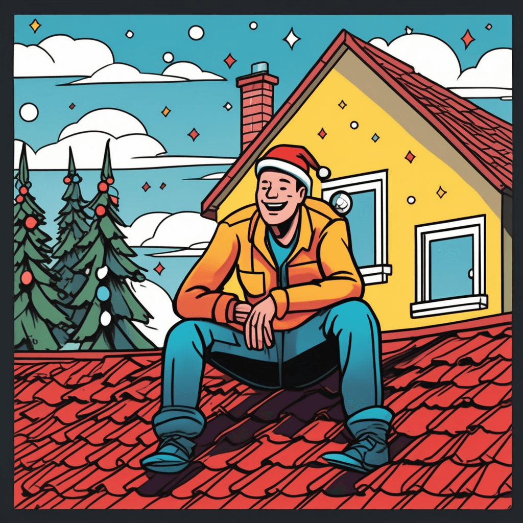 Above the shingle, hearing jingle makes neighbors mingle!