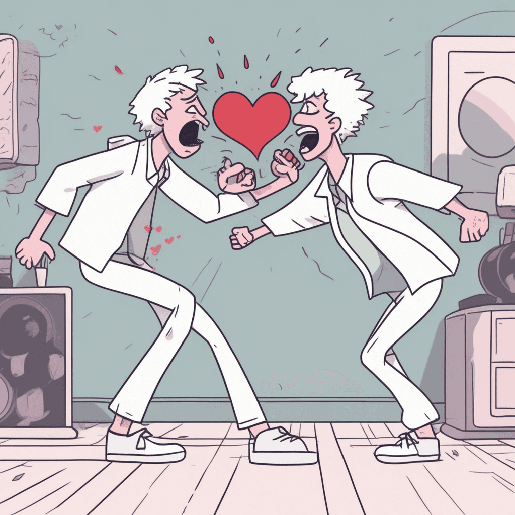 No love here - just shove! Push comes to shove!