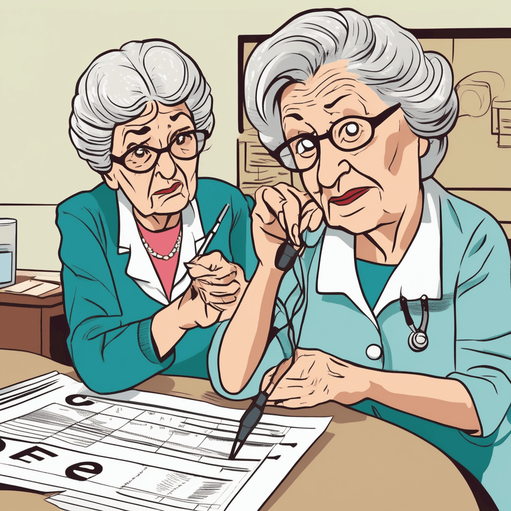Testing vision at eye exam