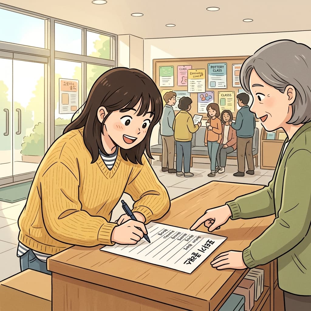 She decided to sign up for a pottery class at the community center.