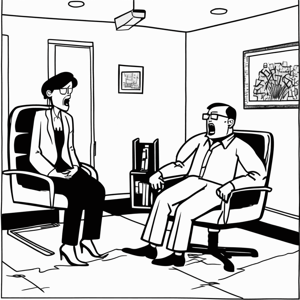 Stay silent when the client turns violent.