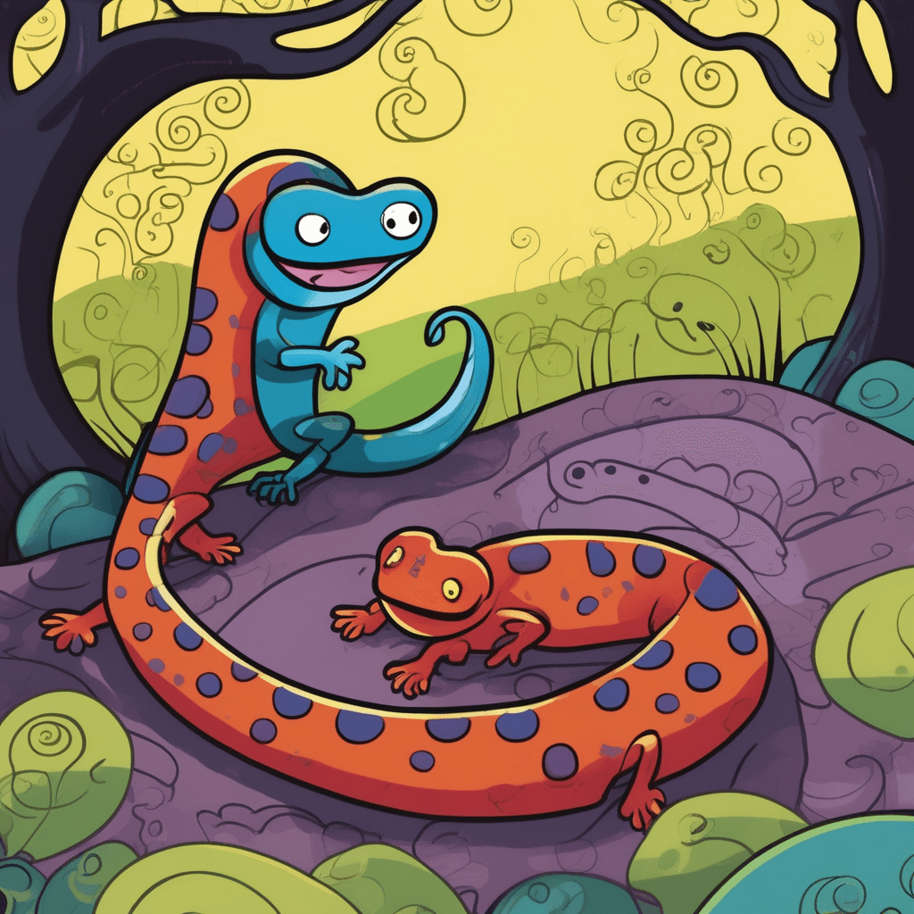 As the salamander meanders, slander wanders