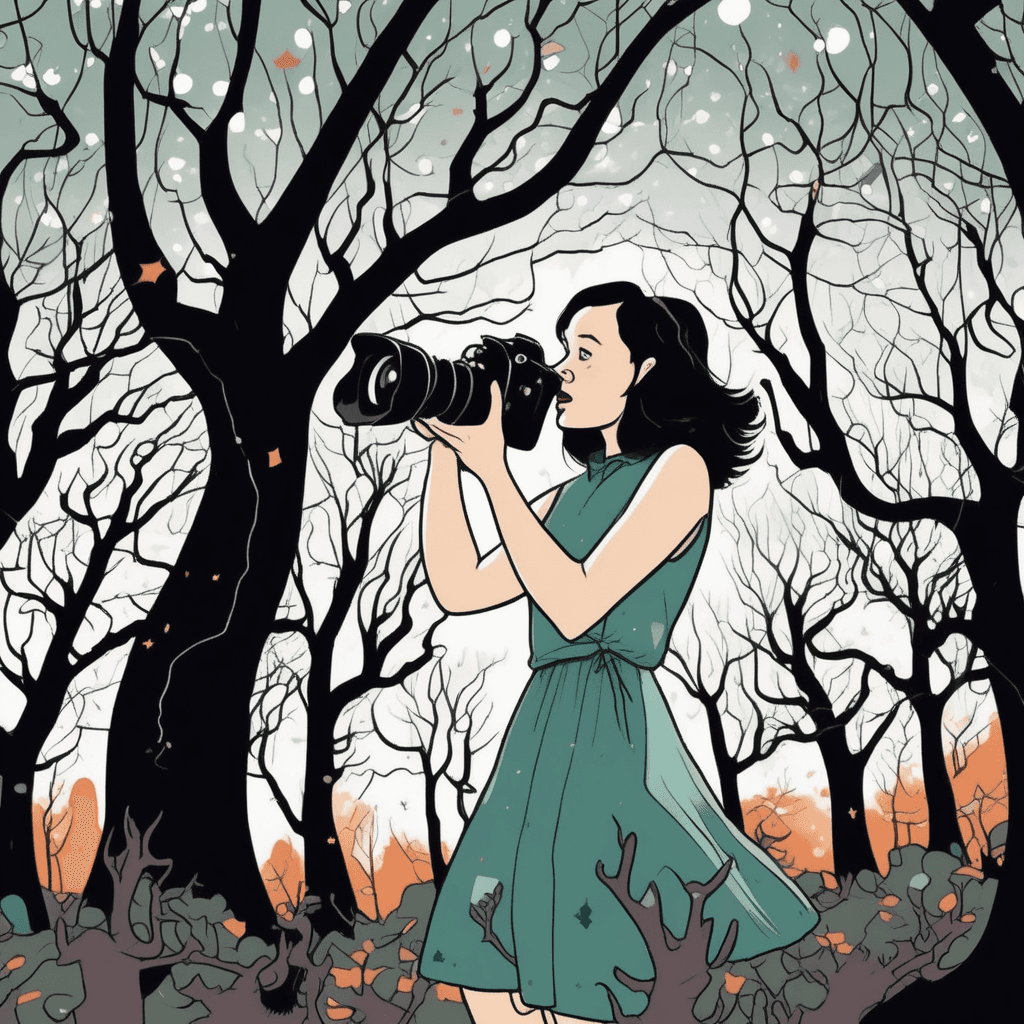 What perspective granted, her slanted lens made enchanted!