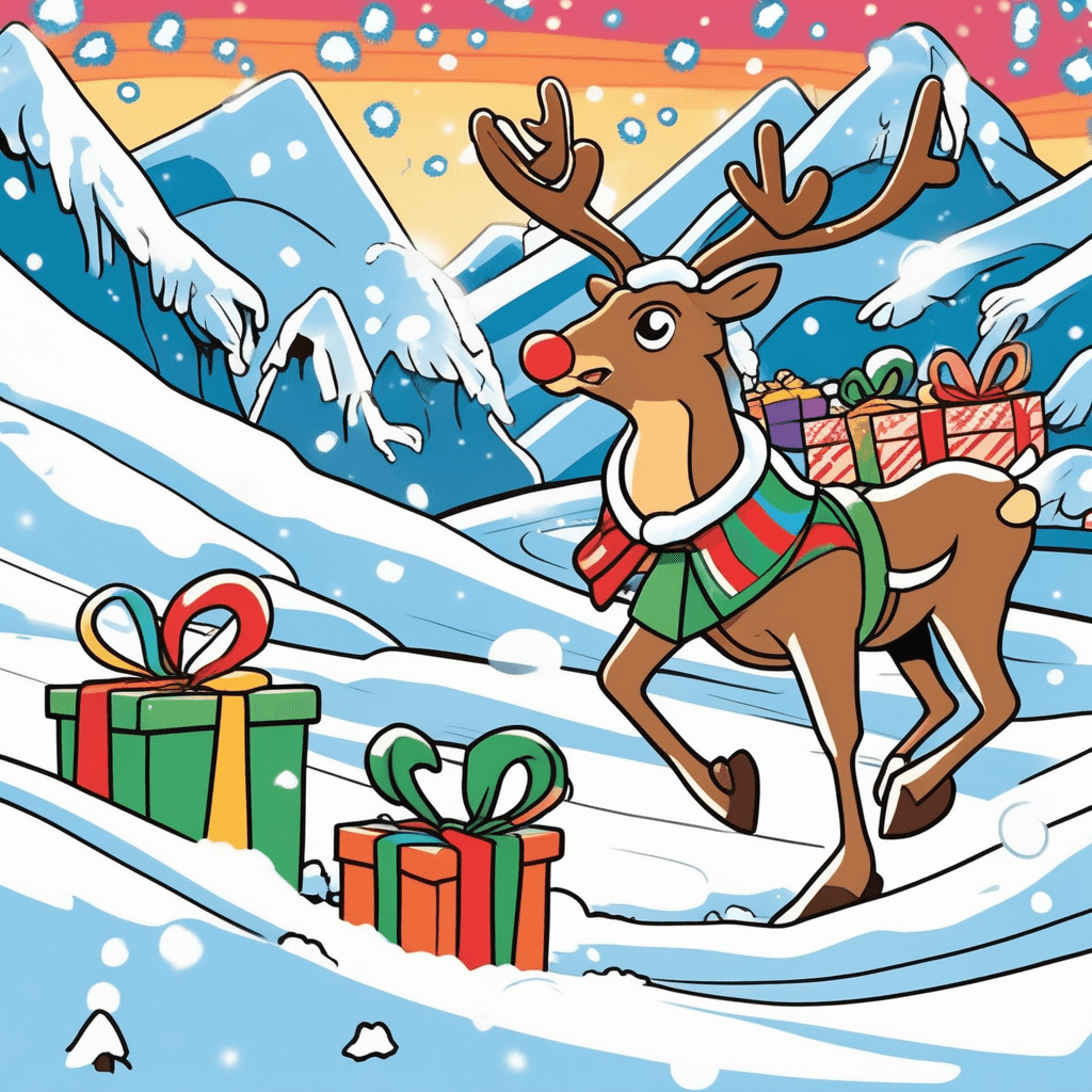 Swift through the snowdrift, delivering each gift!