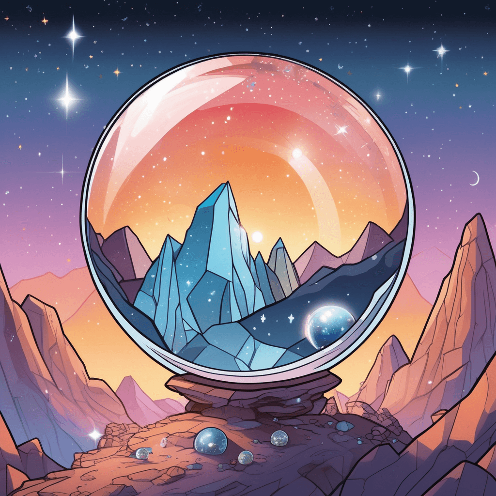Through this sphere, distant worlds become crystal clear and surprisingly near!