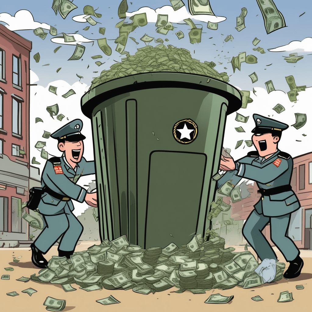 Squad throws money away yelling 'DER we go!' - pure squander!