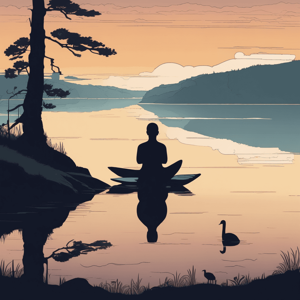 Still by the lake, my will and skill reveal a chill upon the distant hill, where stillness continues to inspire