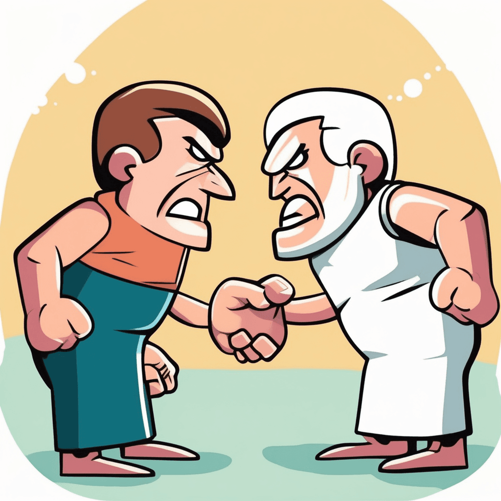 Angry or bitter disagreement over fundamental issues; conflict or struggle between opposing forces.