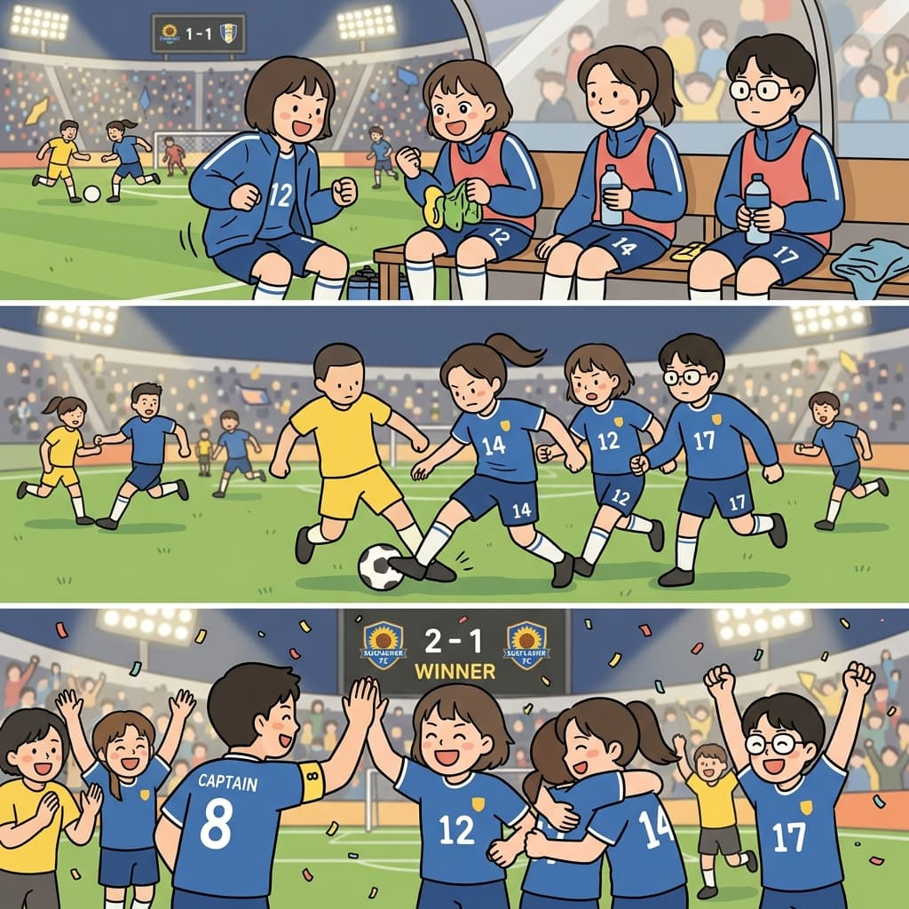 The substitution strengthened the team's constitution and led to an important contribution.