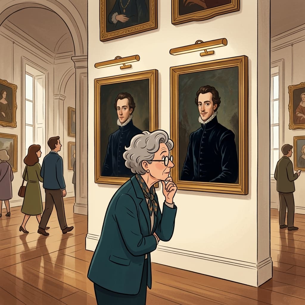 The subtlety between the two paintings was noticed only by experts.