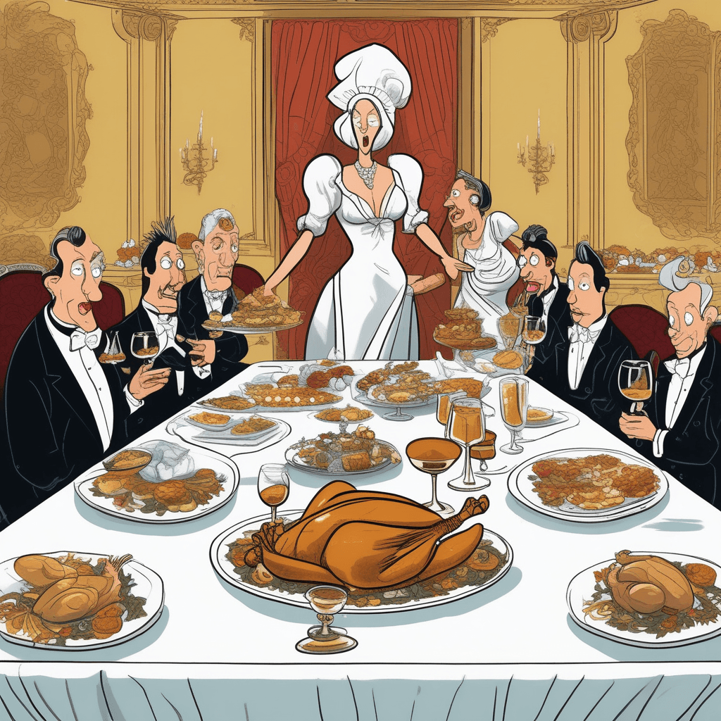 Presumptuous guests ruin sumptuous feasts, even for voluptuous hosts!