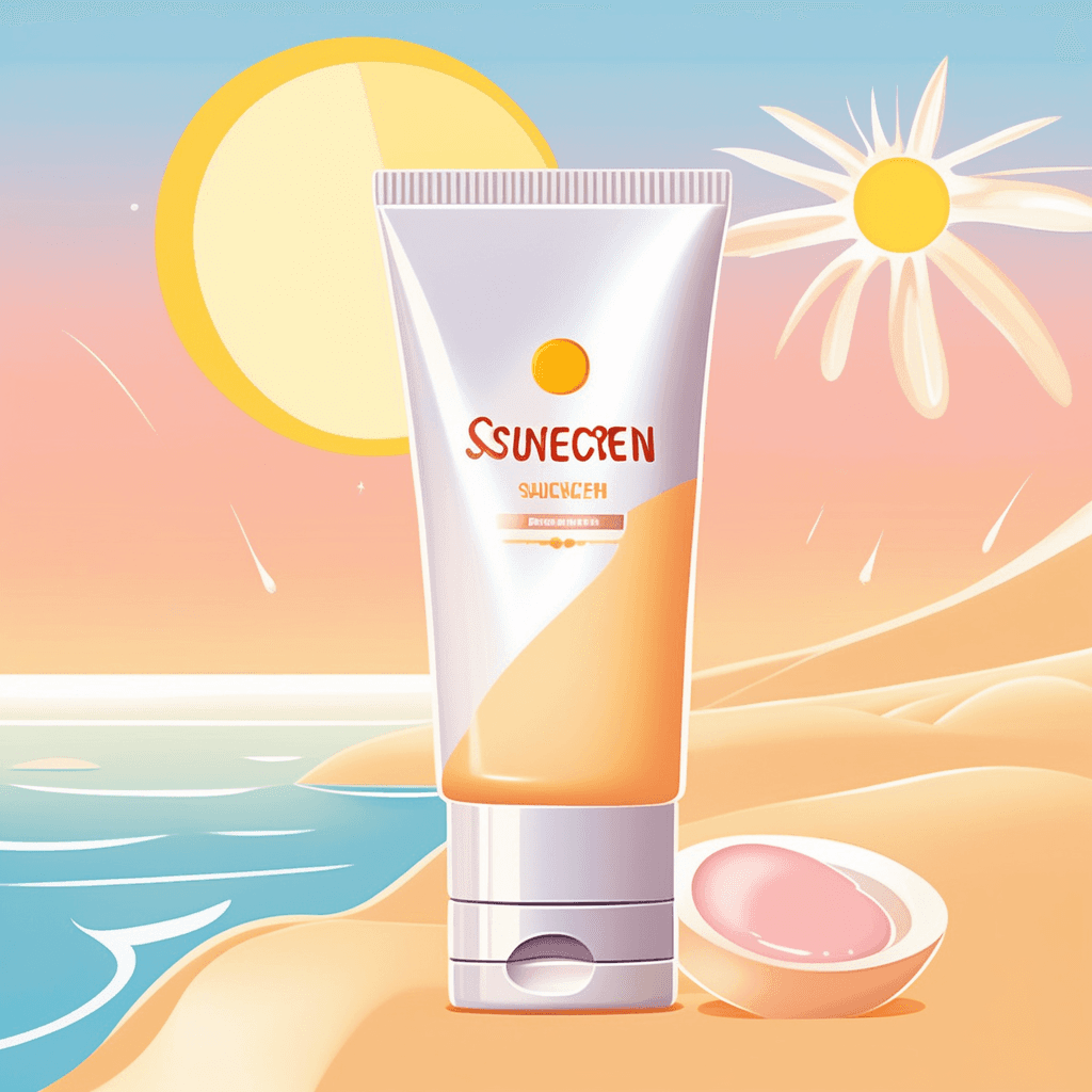 a cream or lotion that you put on your skin to protect it from the harmful effects of the sun