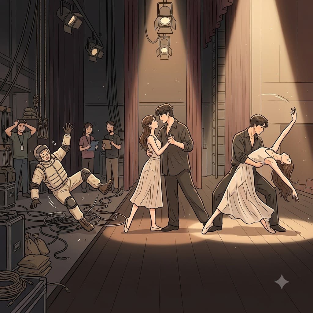 Refusing to use a stunt double and moving in perfect sync as a dancing couple, they mesmerized the crowd with their incredibly supple routine.