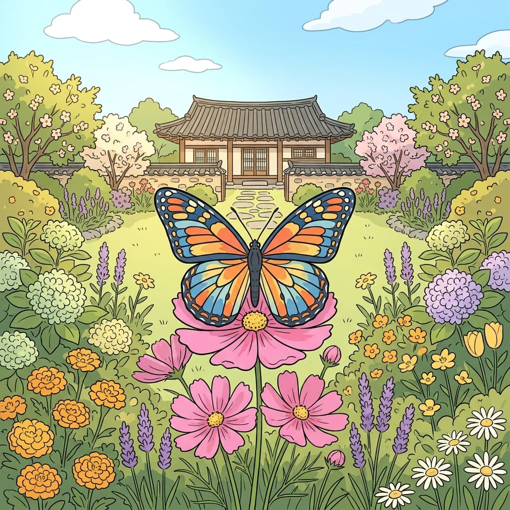 The butterfly's wings displayed perfect symmetry.