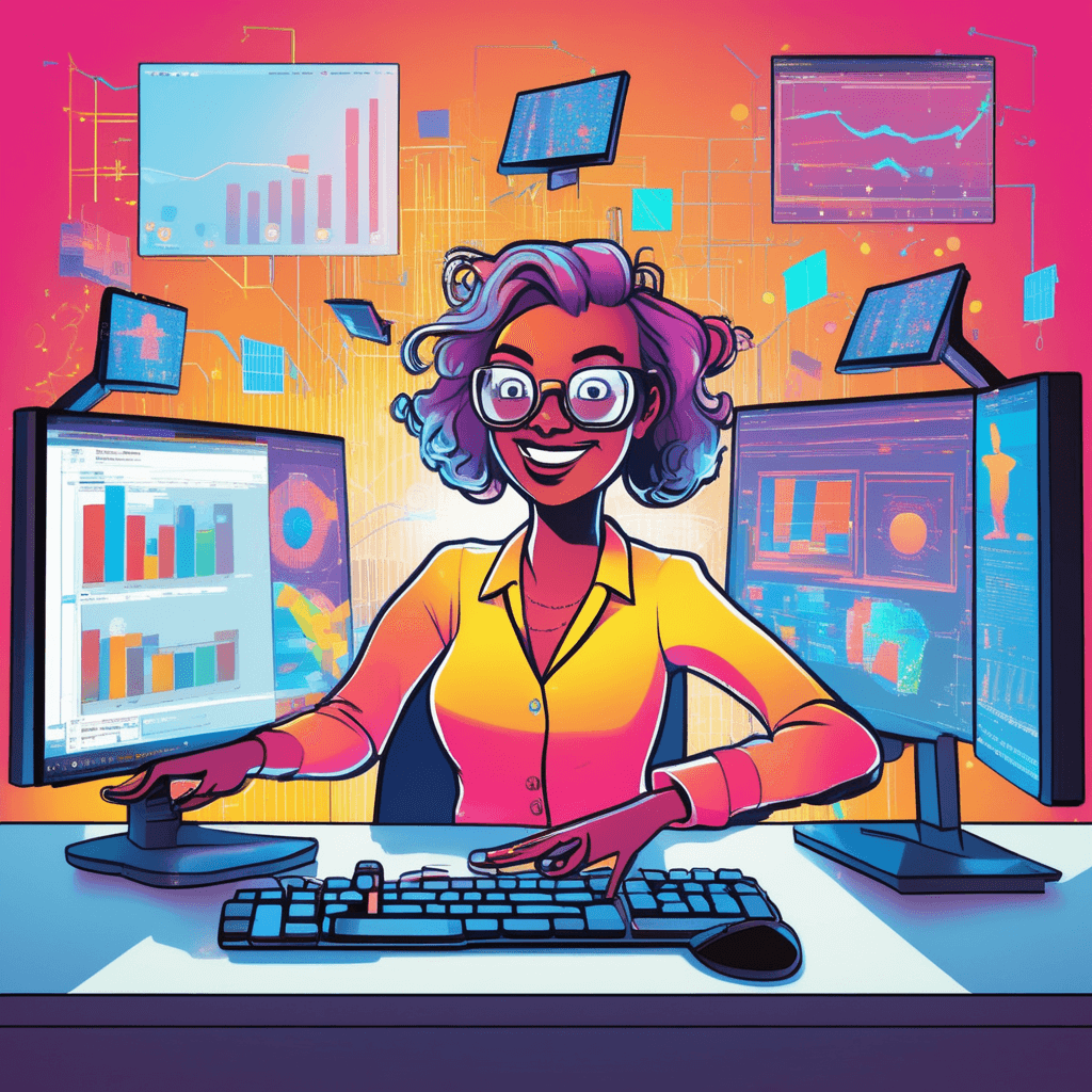 Tabulate the data, calculate the trends, populate the charts!